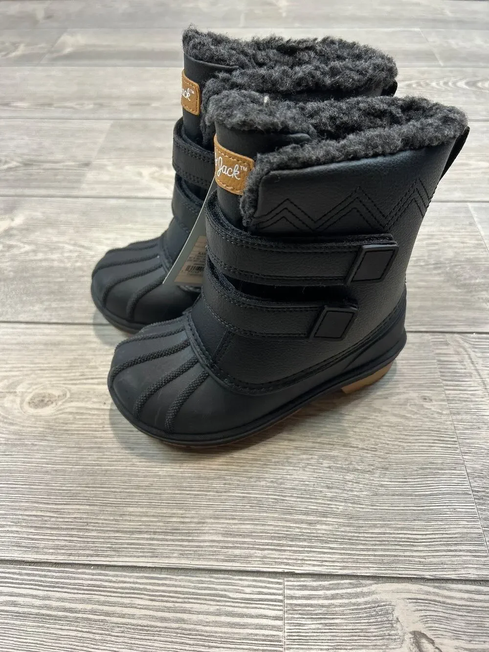Cat & Jack Toddler Denver Waterproof Snow Boots Black 10 NWT
